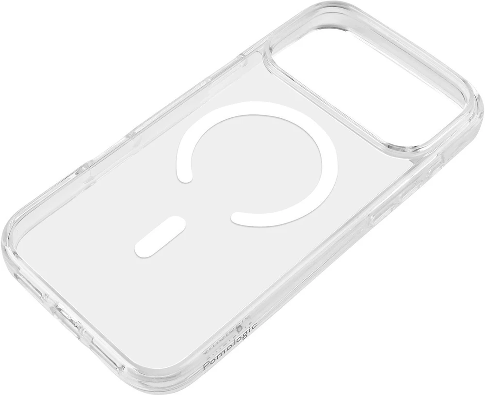 Pomologic „CoverCase“ – apsauginis dėklas, skirtas „iPhone 17 Pro Max“, suderinamas su „MagSafe“ (skaidrus)