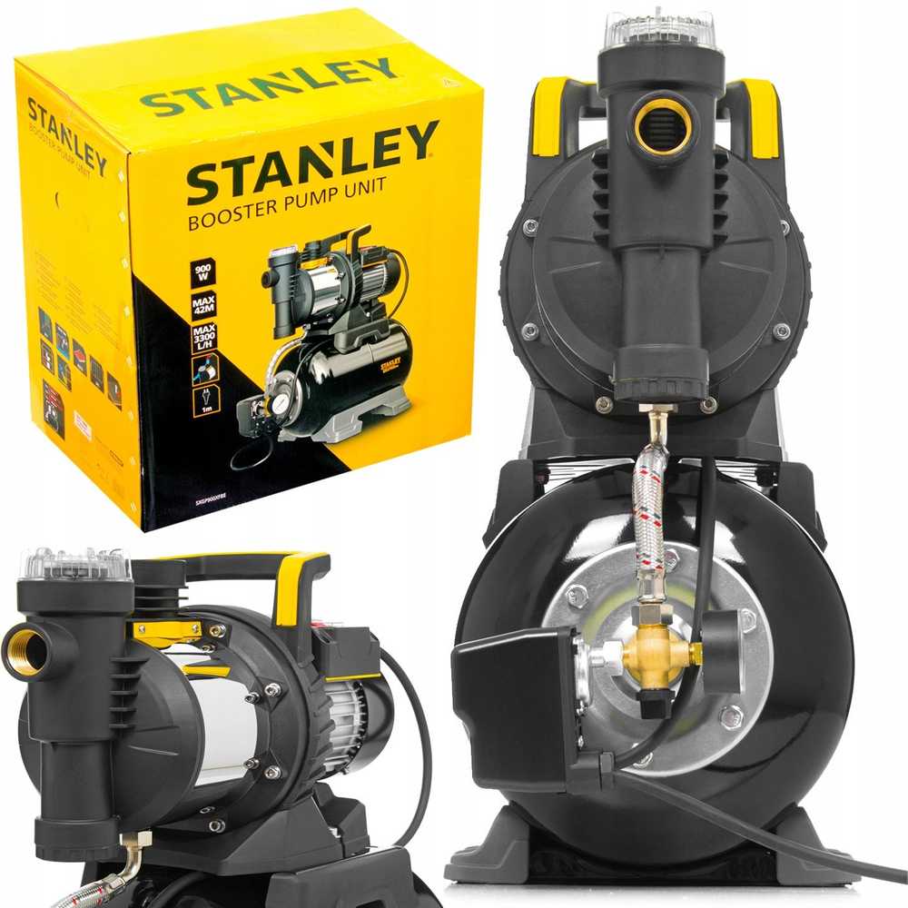 Stanley pompa hydrofor do wody czystej 900w 42m 24l stanley