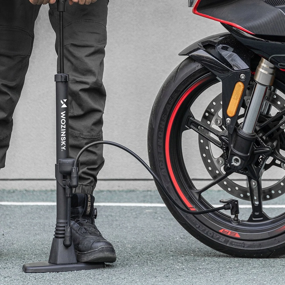 Wozinsky WPR-02 Floor Bicycle Pump - Juodas