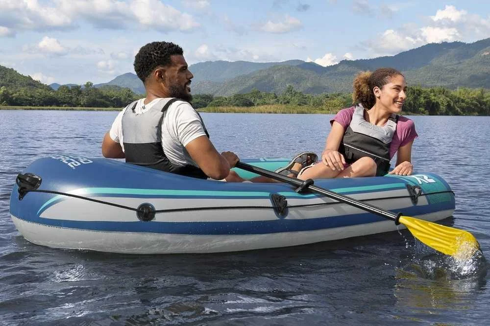 Pontonas TREK X2, 232 cm x 118 cm + BESTWAY aksesuaras