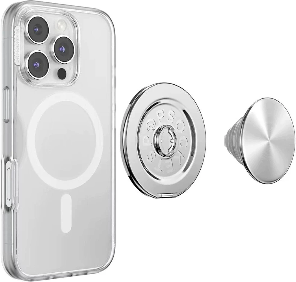 „PopSockets“ aliumininiai radialiniai „MagSafe“ kištukai ir stovai telefonų pakeitimui