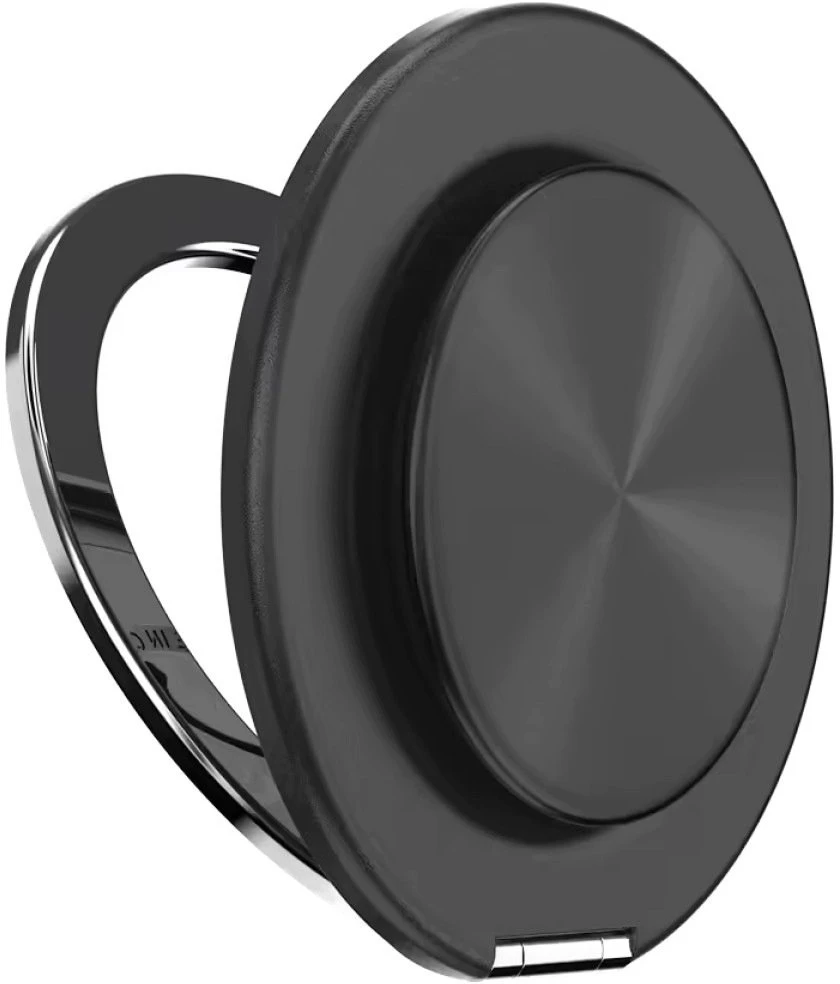 „PopSockets“ aliuminio radialinis „MagSafe“ telefono laikiklis ir stovas, juodas