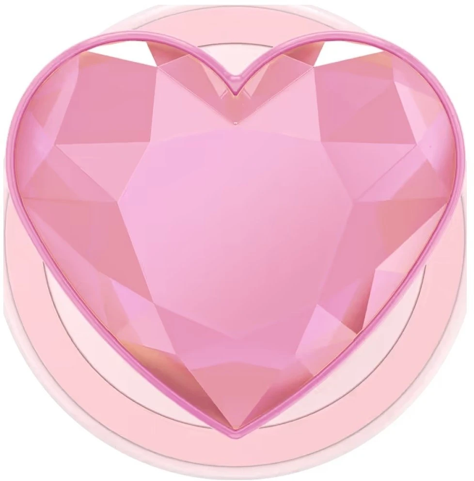 „Popsockets Crystal Heart Grip MagSafe“ telefono laikiklis ir stovas, rožinis