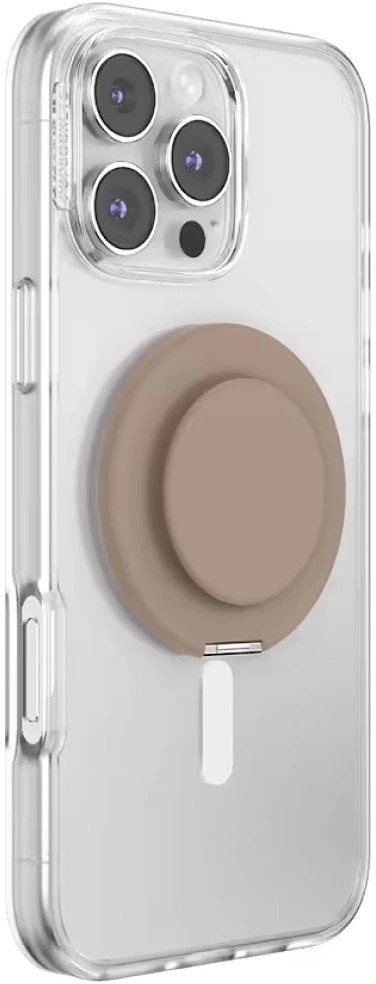 PopSockets PopSockets Kick-Out Grip Latte MagSafe uchwyt i podstawka do telefonu smėlio spalva