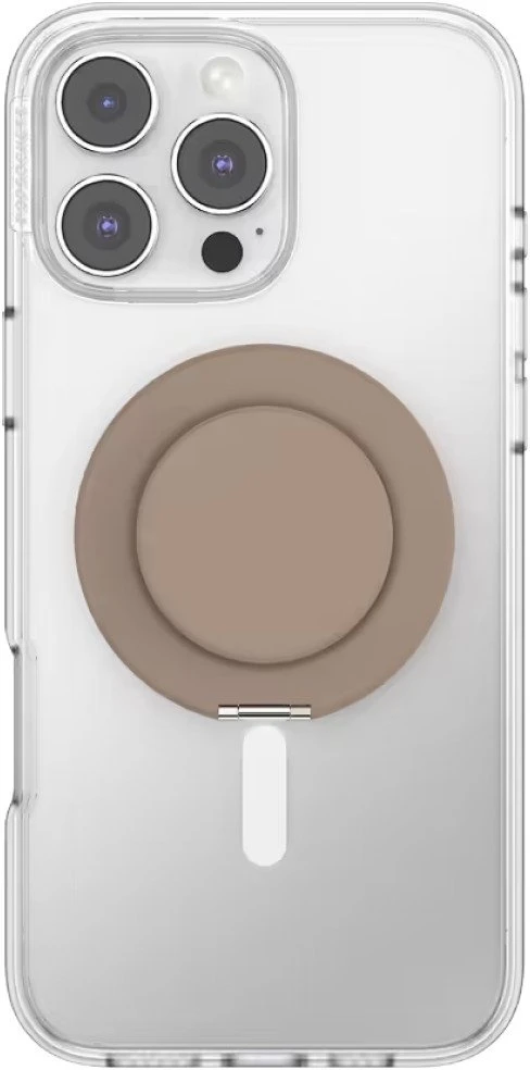 PopSockets PopSockets Kick-Out Grip Latte MagSafe uchwyt i podstawka do telefonu smėlio spalva