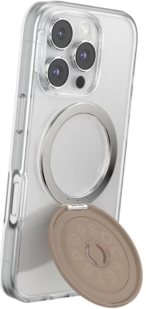 PopSockets PopSockets Kick-Out Grip Latte MagSafe uchwyt i podstawka do telefonu smėlio spalva