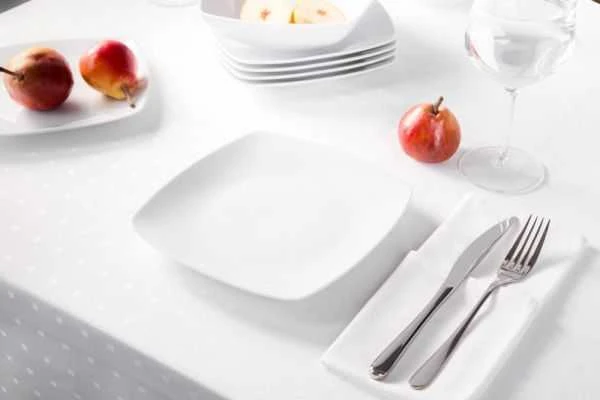 Porcelana Mariapaula Porcelianinė MariaPaula Porcelianinė desertinė lėkštė MariaPaula Moderna Balta 20,5 cm kvadratas
