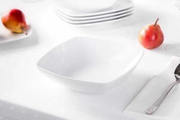 Porcelana Mariapaula MariaPaula Square Moderna Baltas deep plate 18,5cm