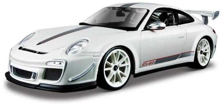 *BBURAGO metal. 1:18 PLUS PORSHE 911 GT3 RS Baltas