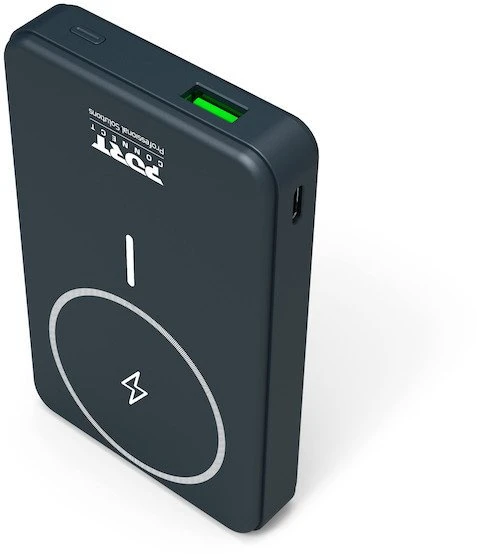 Port Designs PORT CONNECT | Išorinė USB-C baterija PD, belaidis Qi2 | 10000 mAh | Mėlyna
