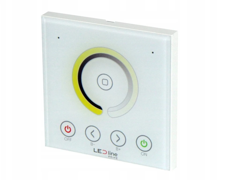 Port Designs LED valdiklio pultas, montuojamas sienoje, su ratuku, DIM/CCT, RF 2,4GHz, TUYA, VARIANTE, LED line PRIME