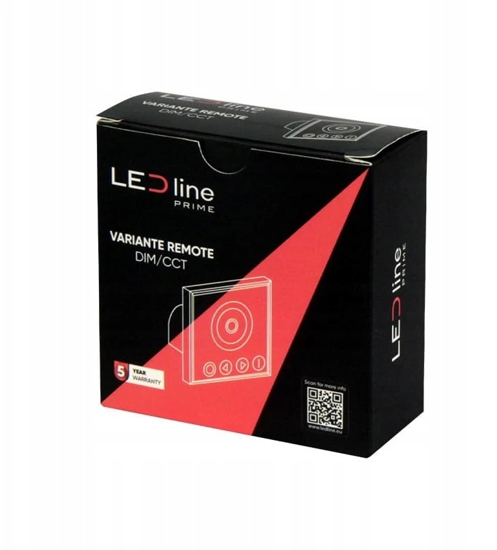 Port Designs LED valdiklio pultas, montuojamas sienoje, su ratuku, DIM/CCT, RF 2,4GHz, TUYA, VARIANTE, LED line PRIME