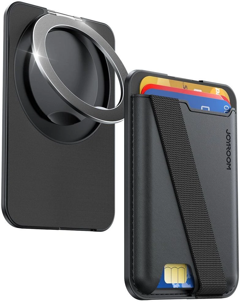 Dėklas Joyroom JR-ZS432 Magnetic Wallet Compatible with MagSafe – juodos spalvos
