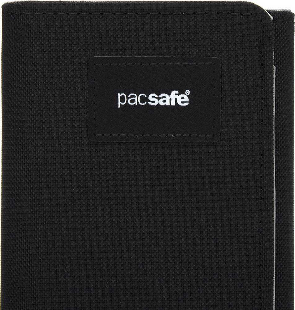„Pacsafe“ RFID sulankstoma piniginė – juoda