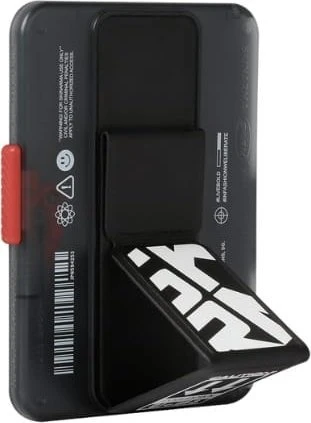 Dėklas Wallet Skinarma Mirage Phaze Magnetic Grip Stand juodos spalvos