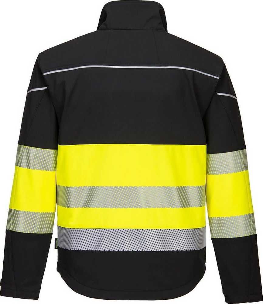Gero matomumo PORTWEST PW375 Softshell striukė , Dydis: XXL, Pw spalvos: Juodas/Geltona