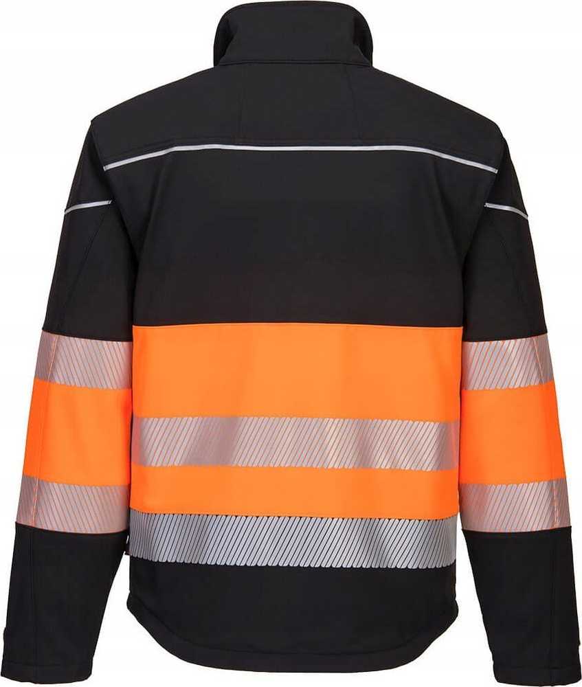 Gero matomumo PORTWEST PW375 Softshell striukė , Dydis: M, Pw spalvos: Juodas/Oranžinis
