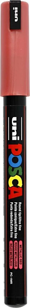 Posca markeris metalinis raudonas 0,7 mm