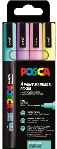 Posca POSCA PC-3M 4 vnt. Pastelinės spalvos