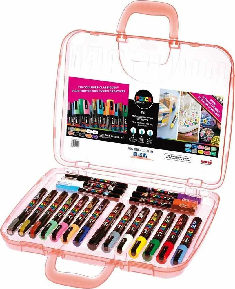 Posca Marker UNI dėklas malarska klasický komplektas 20