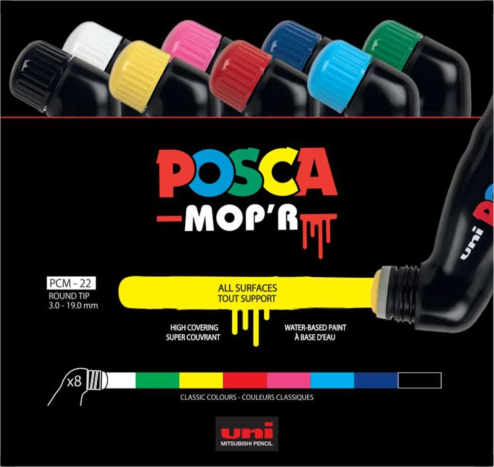 Posca POSCA MOP'R 8 ass. Farver