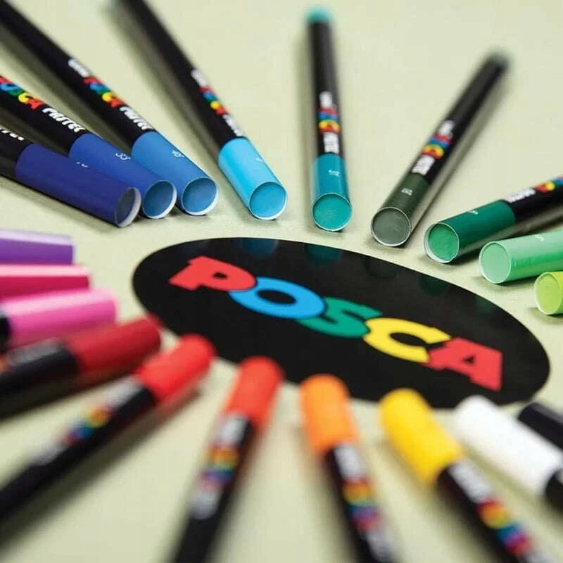 Posca - Pastelinės kreidelės - Ryškios ir intensyvios spalvos, 24 vnt. (402022)