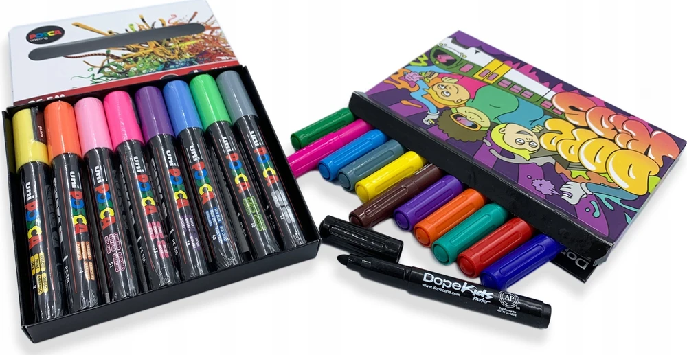 „Posca“ – PC1MC – „Extra Fine Bullet Tip“ rašiklis – švelnios spalvos, 8 vnt
