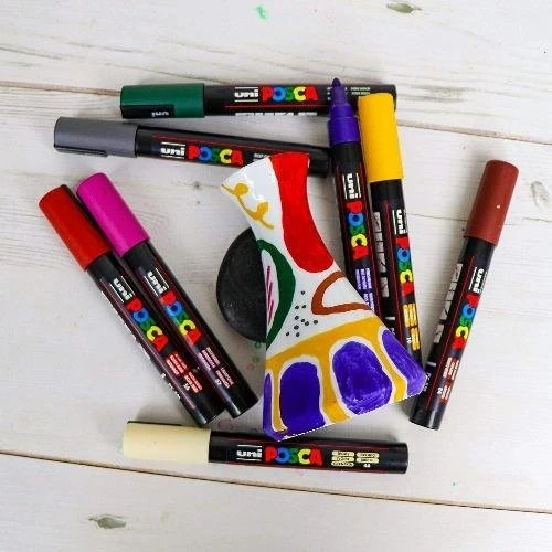Posca - PC5M - Vidutinio galiuko rašiklis - Sodrios spalvos, 8 vnt.