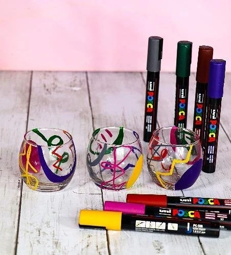 Posca - PC5M - Vidutinio galiuko rašiklis - Sodrios spalvos, 8 vnt.