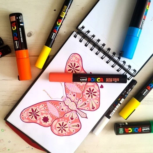„Posca“ – A5 formato juodasis sąsiuvinis (401855)
