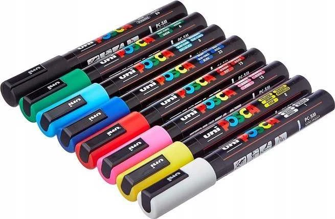 Marker. POSCA UNI PC-3M 8vnt. Set