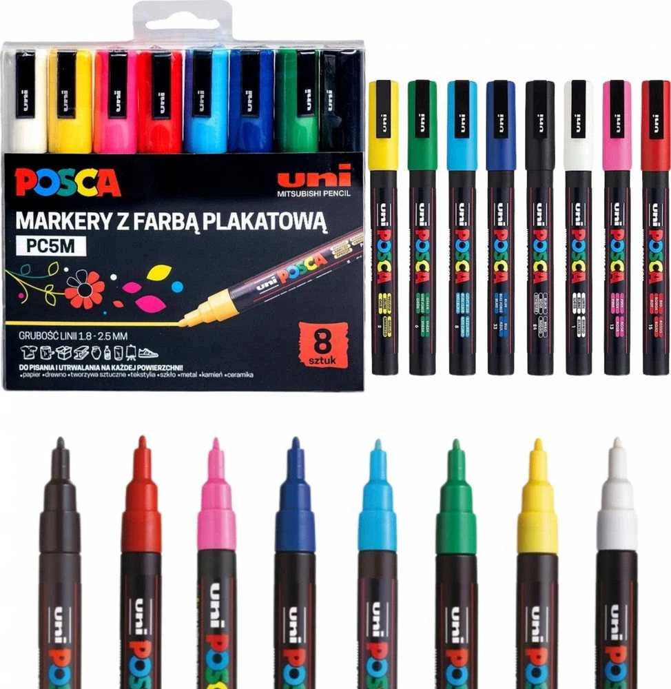 Marker. POSCA UNI PC-3M 8vnt. Set
