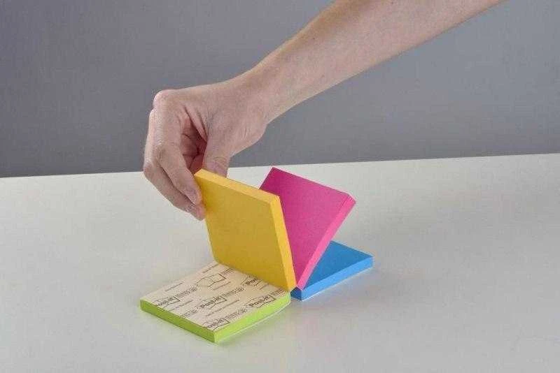 „Post-It 3M Multi Adhesive Block POST-IT_ Super Sticky“ (2014-SC-BYFG), 76x76mm, 4x75 kortelės, spalvų derinys