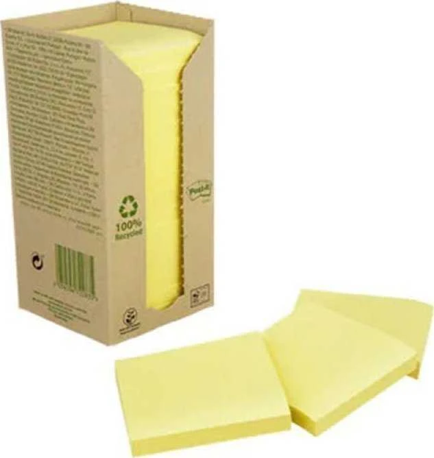 Post-it FT510110347, Kvadratinis, Geltonas, Popierius, 100%, MĖLYNASIS ANGELAS, 76 mm