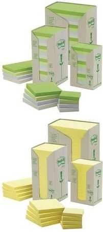 Post-it Bloczek TOWER, 38 x 51mm, geltona pastel, 24 vnt. po 100 kartek (3M0280)
