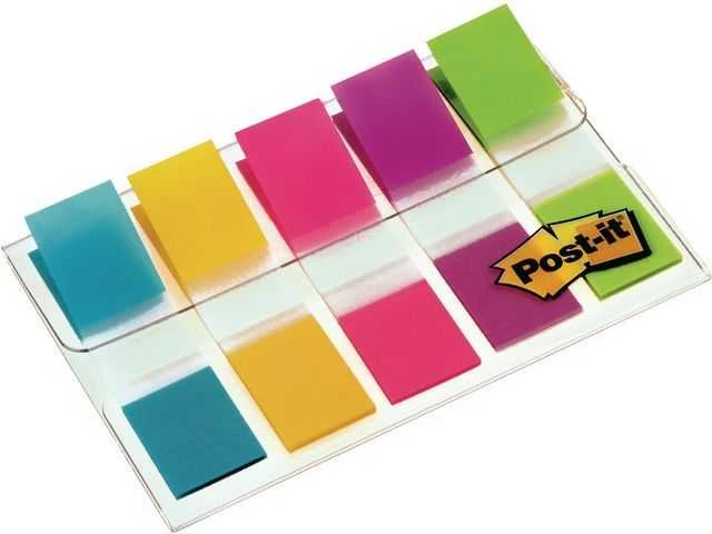3M Lipnūs žymekliai Post-it, 11,9 x 43,2 mm, 5 spalvos