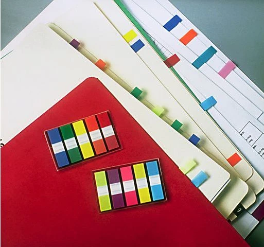 3M Lipnūs žymekliai Post-it, 11,9 x 43,2 mm, 5 spalvos