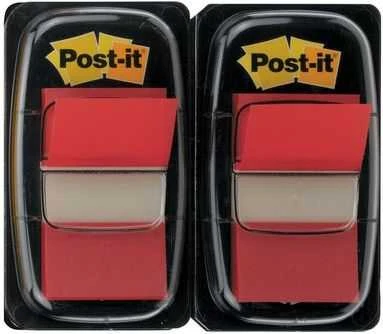 „Post-it“ indeksavimo skirtukas 680-R2EU, raudonas, 2 x 50 vnt (3M0832)