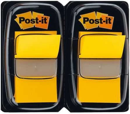 Post-it Indeksavimo skirtukas 680-Y2EU, 25mmx43mm, geltona, 2 x 50vnt (3M0835)