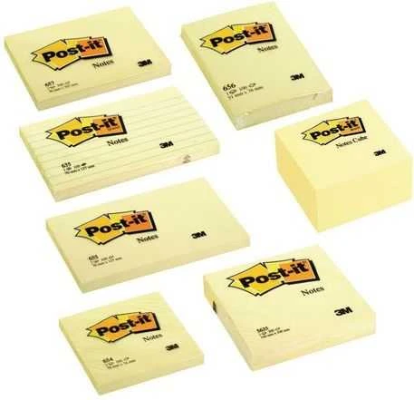3M Lipnūs lapeliai POST - IT "Kubas", 76 x 76 mm, 450 lapelių