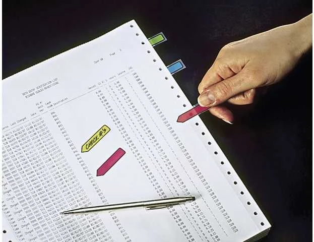 „Post-it“ rodyklės indeksavimo skirtukai 684-ARR1, 12x43 mm, 5 spalvos (3M0652)