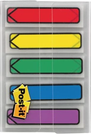 3M Lipnūs žymekliai Post-it Strėlytės, keičiami, 5 spavos
