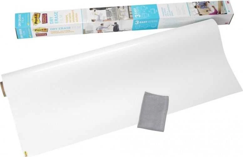 Post-it Sausa, sausa plėvelė POST-IT ® Sausas valymas ritinėlis (DEF8X4-ES), 122x244cm, balta