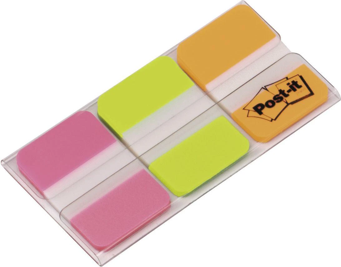 3M Lipnūs žymekliai Post-it, 25,4 x 38 mm, 3 spalvos