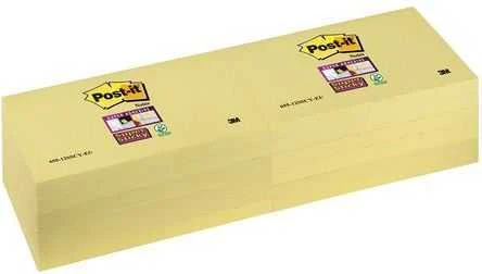 Post-it SUPER STICKY Lipnus padas 655-12SSCY-EU, geltonas, 76x127mm, 90 lapų (3M0682)