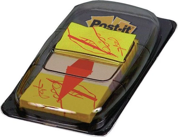 3M Lipnūs žymekliai Post-it Parašas, 25,4 x 43,2 mm, 50 lapelių