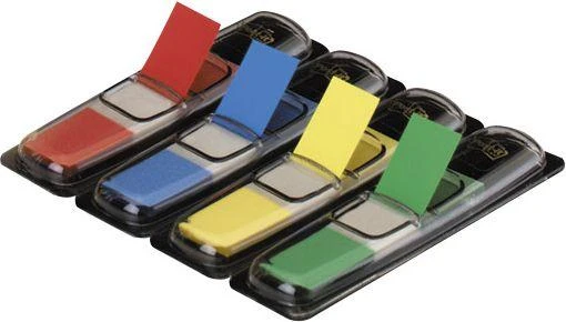 3M Lipnūs žymekliai Post-it, keičiami, 11,9 x 43,1 mm, 4 spalvos
