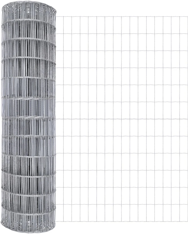 Lauko Euro tvoros su betono pagrindu 10 x 1,2 m Sidabrinė