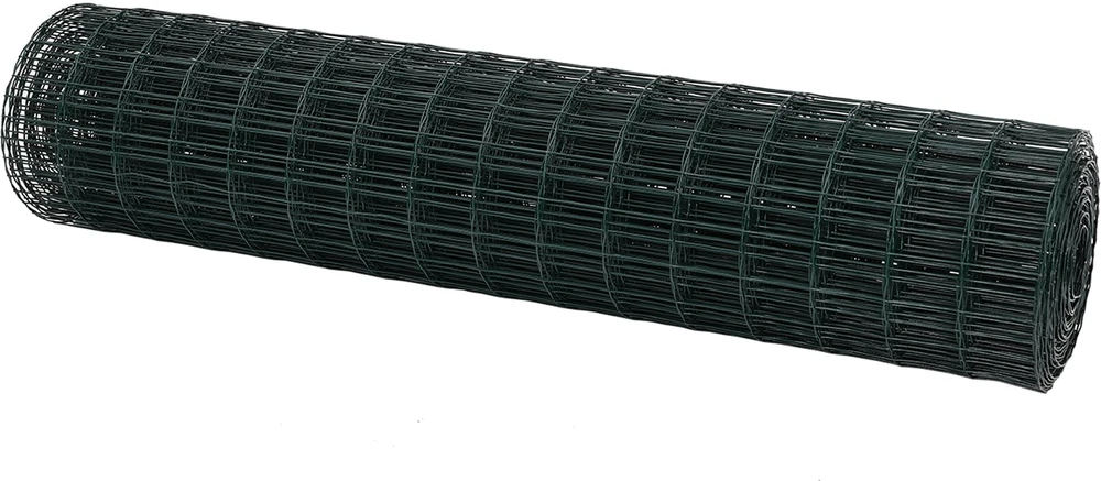 Euro tvora 1,4 x 10 m PVC padengta geležis Žalia
