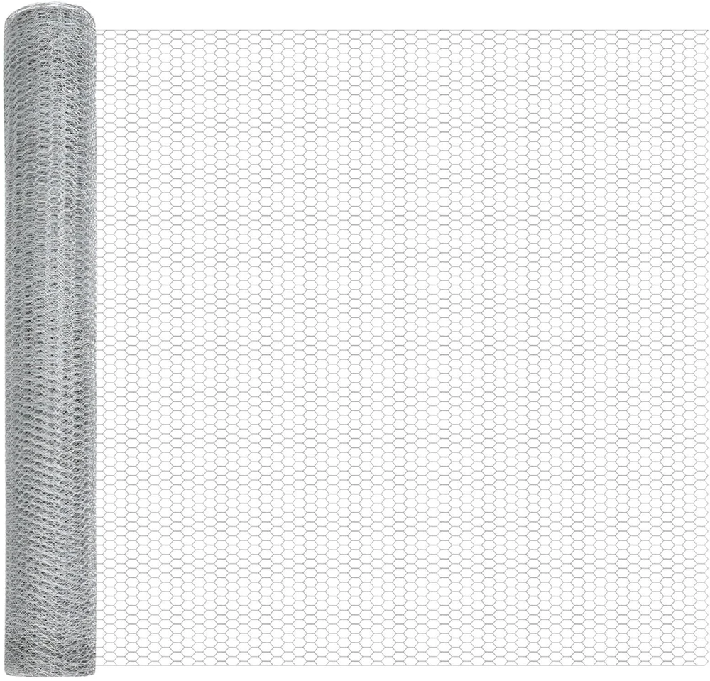 Hexagonal Fence with Post 100 x 1,4 m Galvanizuotas plienas